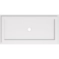 thumbnail image 1 of Ekena Millwork CMP36X18RE-02000 2 in. ID x 12.5 in. Rectangle Architectural Grade Médaillon de Plafond Contemporain PVC, 1 of 1