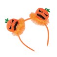 thumbnail image 5 of Funny Pumpkin Hairhoop for Adult Kids Theme Party Costume Headband Day of the Death Headpiece Halloween Props Headwear, 5 of 8