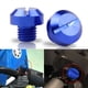thumbnail image 4 of 2 tapones de aluminio CNC para espejo retrovisor de motocicleta M10 x 1,25 Azul Positivo, 4 of 9