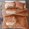 thumbnail image 4 of King Comforter Set Velvet Comforters King Bedding Reversible, All Season,, 4 of 7