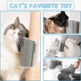 thumbnail image 2 of Peluquero para gatos, paquete de 2 cepillos de aseo para gatos, rascador de cara de gato, peluqueros de esquina de pared, cepillo de aseo suave, peines de masaje para gatos, gris, 2 of 5