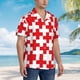 thumbnail image 3 of Balery Red Cross 1 Camisas hawaianas de manga corta para hombre, camisas playeras de corte holgado, camisas de vacaciones con botones,X-Large, 3 of 7