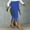 Blue, variant on Qulqfy Work Women's Pants Business Casual Green Side Slit High Waisted Fall Capris Women's Pants L