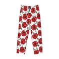 thumbnail image 6 of Uemuo Hand Drawn Tomatoes Pattern Men's Wide Leg Palazzo Lounge Pants with Pockets Light Weight Loose Comfy Casual Pajama Pants-Large, 6 of 9
