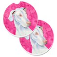 thumbnail image 1 of Pink Great Dane Set of 2 Cup Holder Car Coaster, 1 of 1