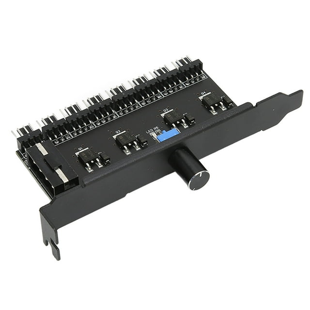 Ventilateur PC, Contrôleur de Ventilateur PC Haute Précision Interface Idéale Bouton de Réglage Gain de Place pour Système de Refroidissement par Eau pour Châssis CPU