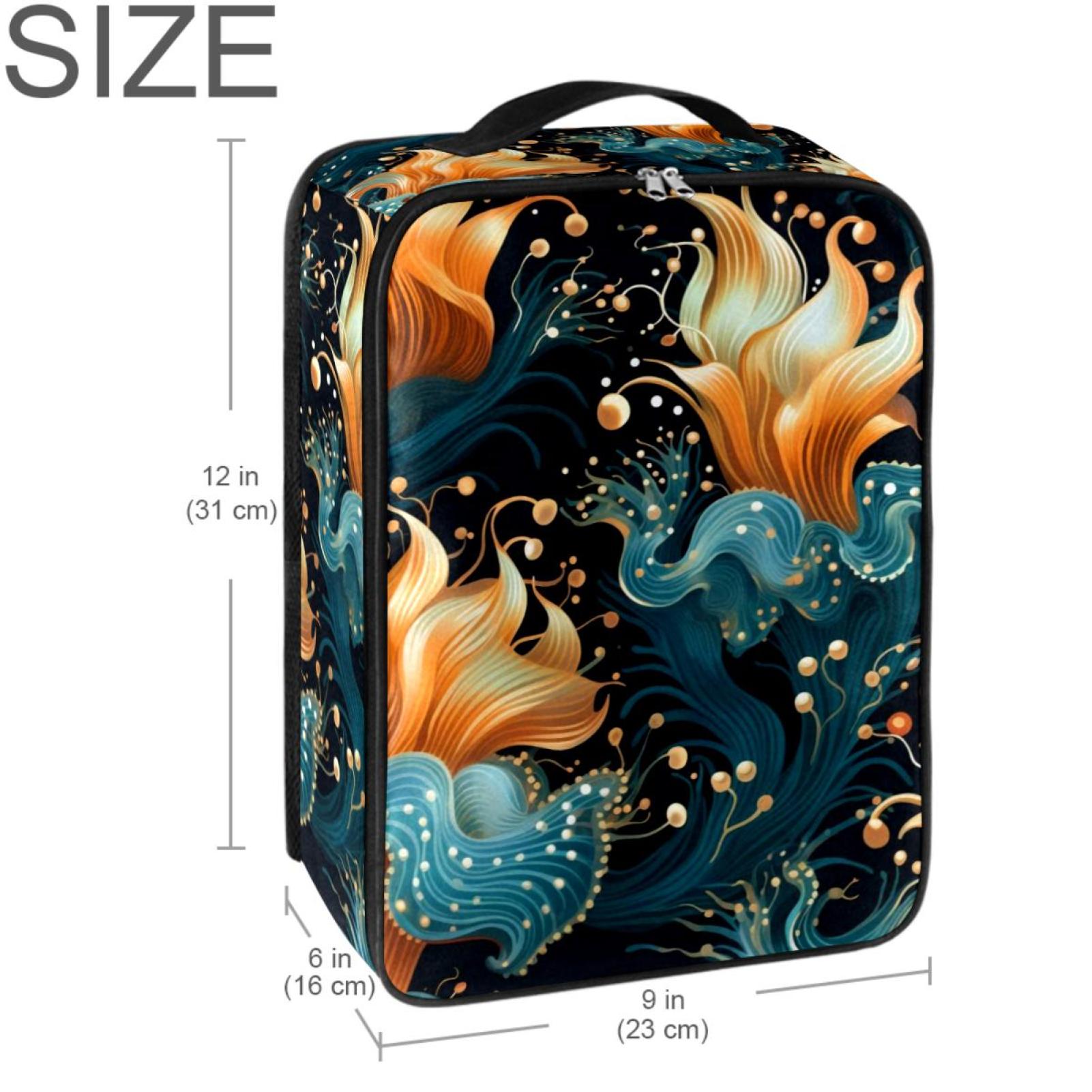 Sea Slug Polyester Shoe Boxes Organizer, 23x31cm/9x12in Closet Storage Solution for Shoes, Foldable and Durable Shoe Storage Container for Sneakers and Sandals