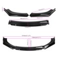 thumbnail image 2 of 3x Universal Car parachoques delantero labio cuerpo Kit accesorio piezas automotrices reemplazo Suvs Splitter Spoiler Premium difusor cubierta , negro, 2 of 7