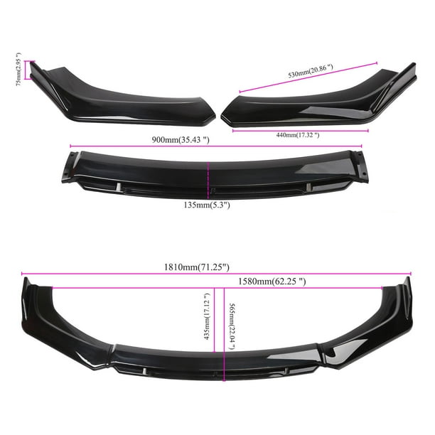 Universal 3 piece front lip discount