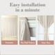 thumbnail image 4 of Cortinas Bordadas Transparentes Hys241217802 | Paneles de Poliéster de Malla Fantasma Opacos Que Filtran La Luz | Voile Suave y Transpirable | 99 X 289 Cm | Blanco, Rosa, Gris, Azul y Beige | Sala de, 4 of 6