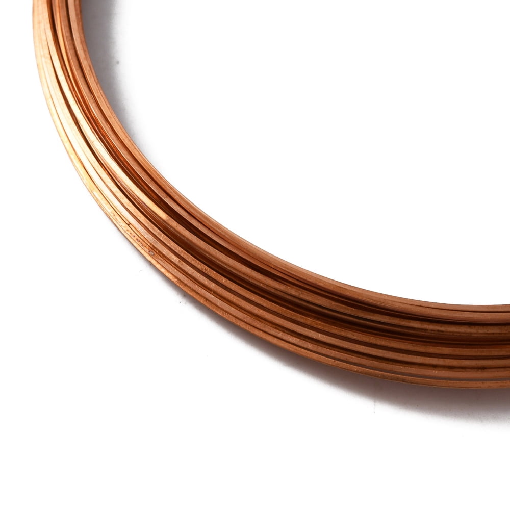Copper Wire Square Raw(Unplated) 0.6x0.6mm 19.69 Feet(6m)/bundle