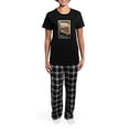 thumbnail image 4 of CafePress - Japanese Cats Women's Dark Pajamas - Women's Short Sleeve Print T-Shirt and Pants Dark Cotton Pajama Set, 4 of 7