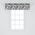 thumbnail image 2 of Ambesonne Grey and White Window Valance, Brainpan Head, 54" X 12", Grey Black White, 2 of 3