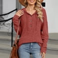 thumbnail image 5 of kamemir Sweatshirts for Women Womens Oversized Sweatshirt 2025 Casual Crewneck Long Sleeve Colorblock Pullover Tunic Tops Outfits(Brick Red,S), 5 of 6