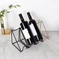 thumbnail image 2 of Shoreew Red Wine Rack Display Stand Flexible Capacity Minimalist Design 1/2Grids Contemporary Wine Holder Bar Accessory, 2 of 7