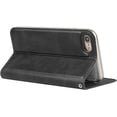 thumbnail image 4 of iPhone 7/8 Case with Wrist Strap, Classic PU Leather Wallet Case Slim Flip Folio with Card Holder,Kickstand Feature Magnet Closure Case Cover for iPhone 7/8,iPhone SE (2020 Edition) 4.7",Black, 4 of 16