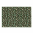 thumbnail image 1 of Tea Party Cutting Board, Cups and Pots with Different Floral Motifs on Dotted Brown Background, Decorative Tempered Glass Cutting and Serving Board, Small Size, Sea Green Brown Beige, by Ambesonne, 1 of 1