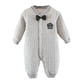 thumbnail image 1 of Gibobby Pantalones cortos del mono del Bowknot de la del invierno de la manga larga de las muchachas de los niños recién nacidos(Gris， 0-3 Meses), 1 of 5