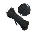 thumbnail image 4 of Cuerda de paracaídas Worallymy para acampar al aire libre supervivencia 7 cuerdas trenzadas 4 mm de diámetro 10 metros cuerda de paracaídas color negro Worallymy JD735810180, 4 of 7