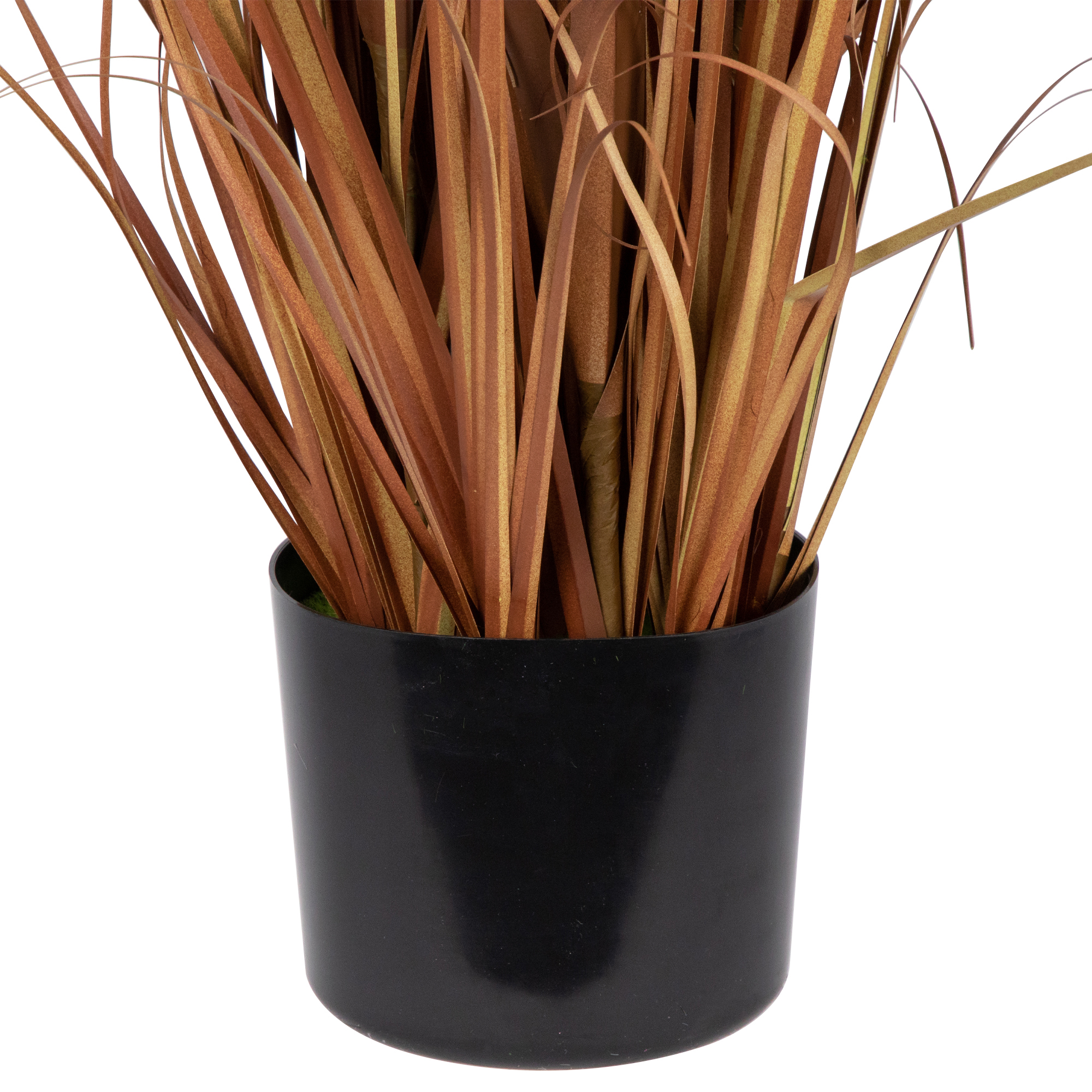 40" Potted Brown Artificial Onion Grass Plant - 14