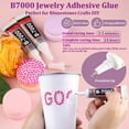 thumbnail image 5 of 25000Pcs Resin Rhinestones for Crafting, Mine Gold 2-6mm Mixed Sizes Non Hotfix Flatback Gems with 1Pcs Glue, Bedazzling Crystal for DIY Craft Clothing Mugs Tumblers Shoes Fabric Decor Nail Art, 5 of 8