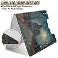 thumbnail image 5 of A4 Double Clip File Folder 18.9x12.6in Clipboards Foldable Binder Holds 80 Sheets Project Folder for Office, Home Ancient Mansion, 5 of 9