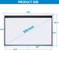 thumbnail image 3 of Pull Down Projector Screen 4K Movies Home Theater Screen 72"/80"/100"/120", 3 of 8