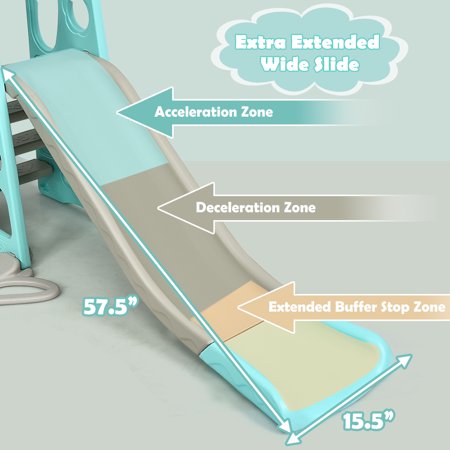 Toboggan Aire De Jeux Pour Enfants Aire De Jeux 3 En 1 Avec Toboggan Balancoire Avec Echelle Exterieur Et A L Interieur Jardin Pour Enfants 1 A 6 Ans Walmart Canada