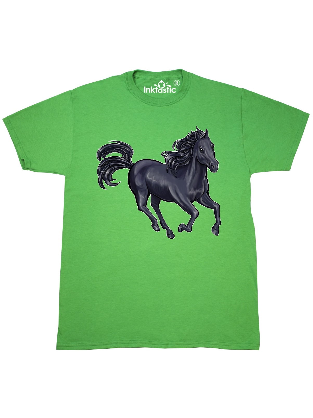 INKtastic Beautiful Galloping Black Horse TShirt