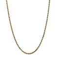 thumbnail image 1 of Real 14kt Yellow Gold 3.5mm Diamond Cut Rope with Lobster Clasp Chain; 20 inch; for Adults and Teens; for Women and Men, 1 of 5
