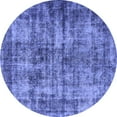 thumbnail image 1 of Ahgly Company Machine Washable Indoor Round Oriental Blue Industrial Area Rugs, 5' Round, 1 of 4