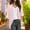 Q-Pink, variant on Womens Solid Elegant Puff Rib Cage Cardigan Sleeve Cardigan Loose Cover Leopard Kimono Up Casual Blouse Tops