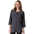 thumbnail image 1 of Pure Soft Women's Round Neck ¾ Sleeve Lab Coat Jacket, 1 of 1