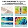thumbnail image 3 of tie dye Decorative Square Travel Portable Jewelry Display Box - Earring Organizer, Necklace and Bracelet Storage Case for Girls and Women, 3 of 6