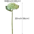 thumbnail image 2 of 4PCS Artificial Flowers Large Hydrangeas Flowers Latex Bouquet for Wedding Bridal Office Home Party Decoration (2Pcs Green+2Pcs Light Green), 2 of 16