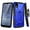 Blue, variant on TJS for TCL 30 Z (T602DL) | TCL 30 LE Phone Case, with Tempered Glass Screen Protector, 3 in 1 Combo Belt Clip Holster Impact Resist Rugged Kickstand Cover for Alcatel TCL 30Z / TCL 30L (Black)