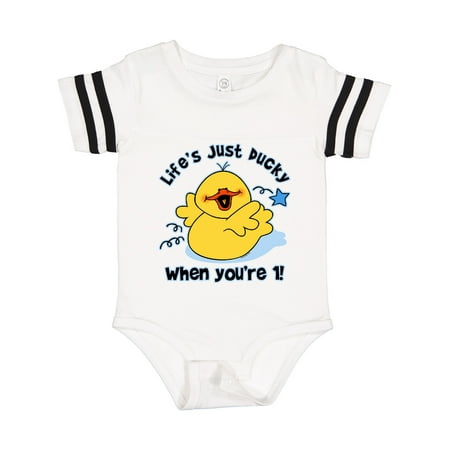 

Inktastic Life s Ducky 1st Birthday Gift Baby Boy or Baby Girl Bodysuit