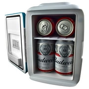 Cooluli Electric 4-Liter Portable Cooler/Warmer Mini Fridge, Blue