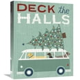 thumbnail image 1 of Global Gallery's 'Holiday on Wheels IV' By Michael Mullan Stretched Canvas Wall Art, 1 of 4