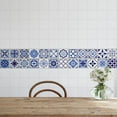 thumbnail image 6 of Walplus Peel and Stick Backsplash Spanish and Moroccan Blue Wall Tile Decals 48 Pcs 4" x 4", 6 of 11