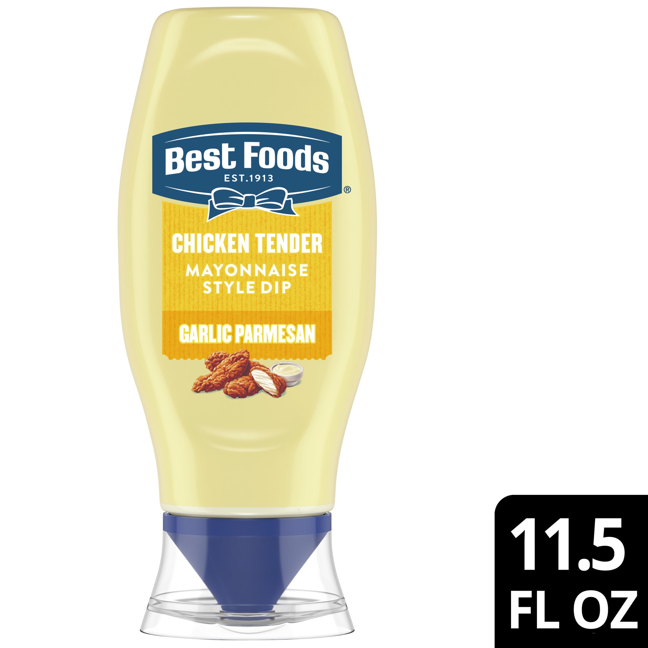 Best Foods Garlic Parmesan Chicken Tender Mayonnaise Style Dipping Sauce, 11.5 fl oz Squeeze Bottle