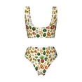 thumbnail image 5 of Daiia Lemon Fruits Vegetables Women's Bikini Set Two Piece Swimsuit High Waisted Bikini Adjustable Straps Bikini Perfect for Beach, Pool, and Summer Vacation-Medium, 5 of 9