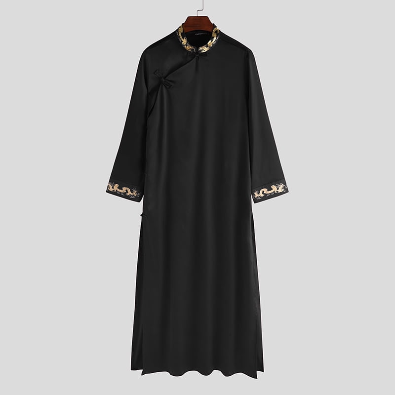 INCERUN Men's Ethnic Style Robes Long Tops Casual Loose Tang Robe