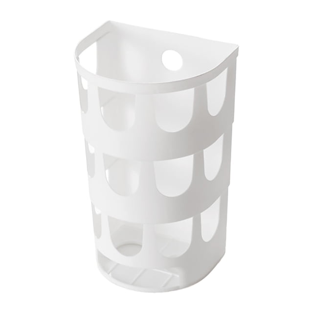 Wall Mounted Garbage Bags Tray Storage Box Multipurpose Plastic Bags Holder Rack Kitchen Tableware Sundries Organizer