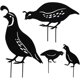 thumbnail image 1 of Outdoor Metal Garden Decor, Quail Farm Garden Art Metal Statues Decor Garden Decoration Lawn Path Sidewalk Garden - European Retro Style..., 1 of 5