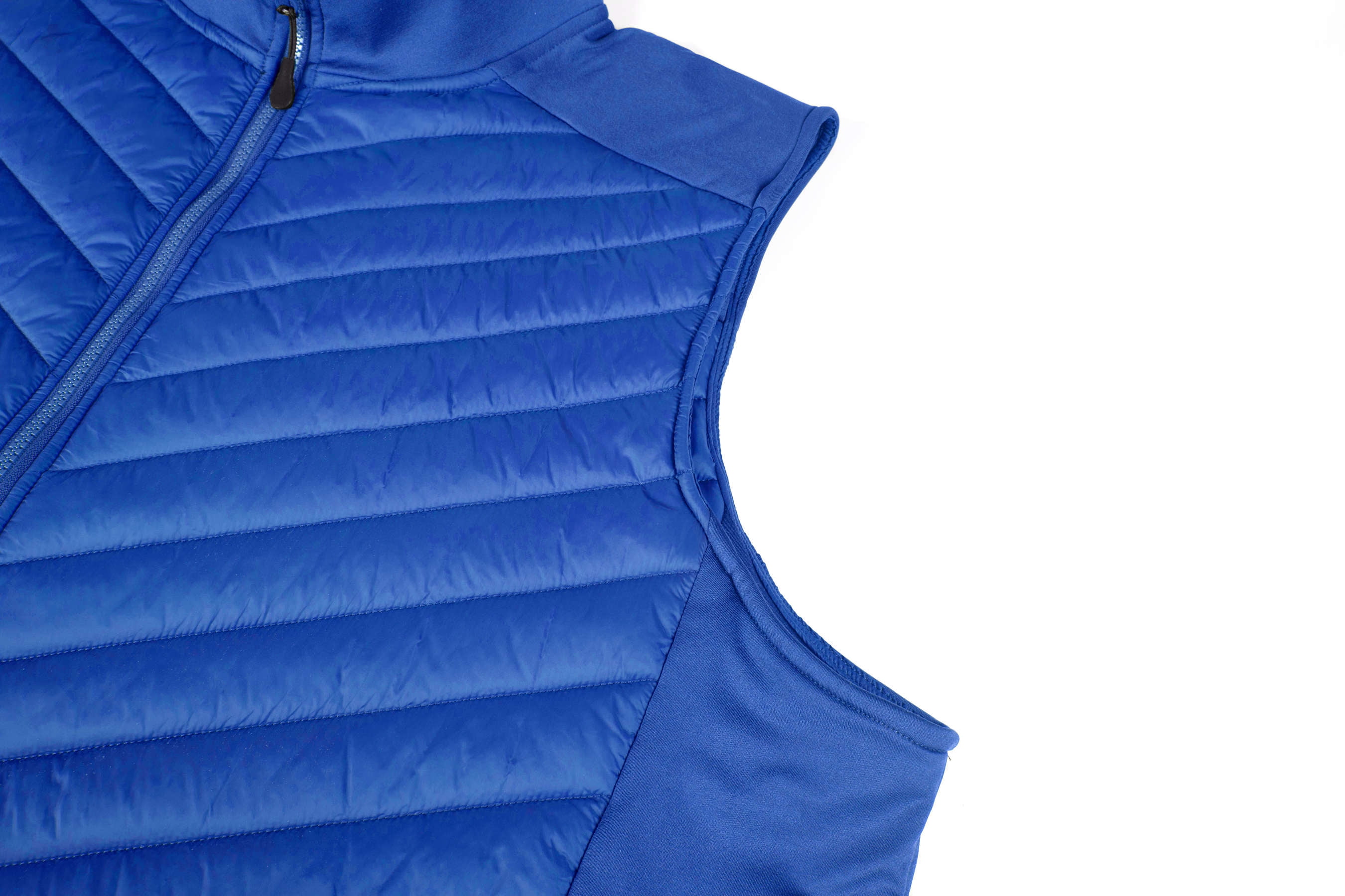 Krumba Mens Sleeveless Lightweight Vest: Zip Up Quilted Pockets Packable Jacket - Casual for Outdoor Running Hiking Travel Blue Size M