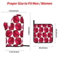 thumbnail image 2 of Salouo Tulips Flowers for Oven Mitts and Potholders BBQ Gloves-Oven Mitts and Pot Holders Non-Slip Cooking Gloves for Cooking Baking Grilling (4-Piece Set), 2 of 6