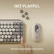 thumbnail image 3 of Teclado Logitech POP Keys mecánico inalámbrico Emoji - Mist, 3 of 9