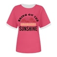 thumbnail image 3 of Xuewenshw T-Shirt à Col Rond Imprimé Élégant pour Femmes, 3 of 3