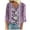 Hot Pink, variant on MIUOWANP Summer Casual Tops for Women Women's Half Sleeve Summer V-Neck Casual Tops Regular Printed Blouse Tops Purple M